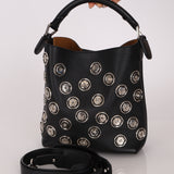 Loewe Embellished Snap Buttons Bucket Bag
