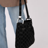 Gucci GG Suede Bucket Bag