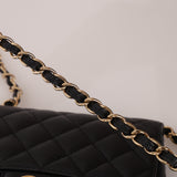 Rare Chanel 2008 Caviar Mini Square Flap 24K GP