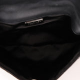 Ultra-Rare Runway Chanel 2014 Chocolate Patent Metal Handle Clutch