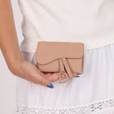 Dior Saddle Matte Cardholder on Chain