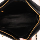 Vintage Chanel 1997 24K GP Caviar Chain Zip Mini Tote
