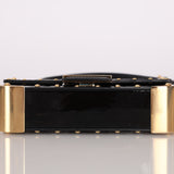 Fendi Zucca Calfskin Leather & Patent Trunk Mini Baguette