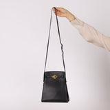 Discontinued Hermès 1988 Noir Box Kelly Sport 20 PM GHW