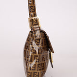 Fendi Zucchino Coated Canvas Baguette GHW