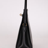Discontinued Hermès 1988 Noir Box Kelly Sport 20 PM GHW