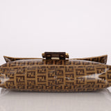 Fendi Zucchino Coated Canvas Baguette GHW