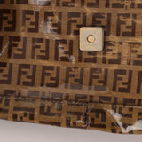 Fendi Zucchino Coated Canvas Baguette GHW