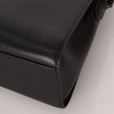 Discontinued Hermès 1988 Noir Box Kelly Sport 20 PM GHW