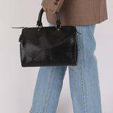 Louis Vuitton Black Epi Speedy Bag