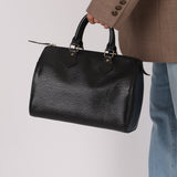 Louis Vuitton Black Epi Speedy Bag