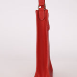 Rare Hermès 2005 Rouge Casaque Epsom Evelyne Short Strap TPM PHW