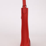 Rare Hermès 2005 Rouge Casaque Epsom Evelyne Short Strap TPM PHW