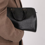 Louis Vuitton Black Epi Speedy Bag