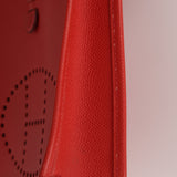 Rare Hermès 2005 Rouge Casaque Epsom Evelyne Short Strap TPM PHW