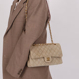 Rare Chanel 1994 Linen Medium Classic Flap