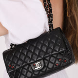Ultra-Rare Chanel 2011 Lambskin Ladybug Medium Classic Flap Bag