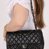 Ultra-Rare Chanel 2011 Lambskin Ladybug Medium Classic Flap Bag