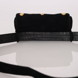 Rare Loewe Suede Coin Anagram Studded Waist Bag