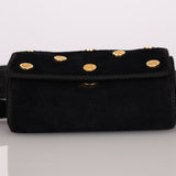 Rare Loewe Suede Coin Anagram Studded Waist Bag