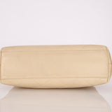 Chanel 2000 Cream Caviar Wood Acrylic Tote