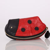 Gucci Guccissima Leather Ladybug Pouch