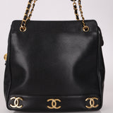 Chanel Caviar Triple CC Tote