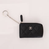 Chanel 2013 Caviar Zip Card Key Holder