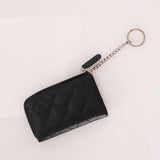 Chanel 2013 Caviar Zip Card Key Holder