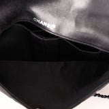 Chanel 2002 Nylon So Black Chocolate Bar East West Flap Bag