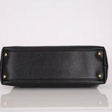 Chanel 2002 Caviar Acrylic Wood Chain Shoulder Bag
