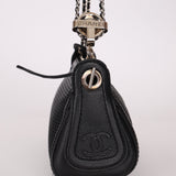 Chanel 2004 Caviar Perforated Pulley Shoulder Bag