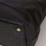 Chanel 2002 Caviar Acrylic Wood Chain Shoulder Bag