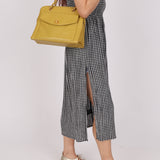 Rare Chanel 1997 Chartreuse Caviar Turnlock Zip Tote 24K GP