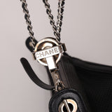 Chanel 2004 Caviar Perforated Pulley Shoulder Bag