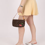 Limited Edition Louis Vuitton x Takashi Murakami Cerises Pochette