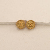 Chanel 1994 Medallion Clip-On Earrings