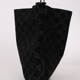 Gucci Suede Monogram Tote w/ Pouch