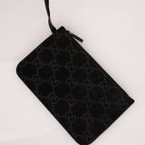 Gucci Suede Monogram Tote w/ Pouch
