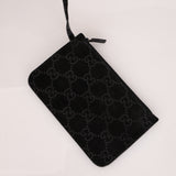 Gucci Suede Monogram Tote w/ Pouch