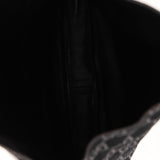 Gucci Suede Monogram Tote w/ Pouch