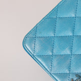 Chanel 2018 Light Blue Iridescent Wallet on Chain