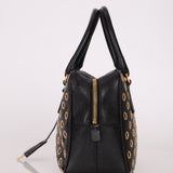 Prada Saffiano Grommet Bauletto Bowler Bag
