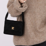 Rare Chanel Suede Cococrush Mini Shoulder Bag