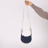 Fendi Denim Nano Fendigraphy with Fendi O'Lock Chain