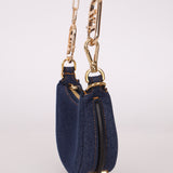 Fendi Denim Nano Fendigraphy with Fendi O'Lock Chain