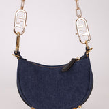 Fendi Denim Nano Fendigraphy with Fendi O'Lock Chain