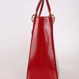 Dior 1997 Boxcalf Large Lady Dior with Strap