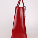 Dior 1997 Boxcalf Large Lady Dior with Strap