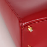 Dior 1997 Boxcalf Large Lady Dior with Strap